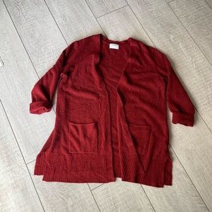 Old Navy red cardigan
